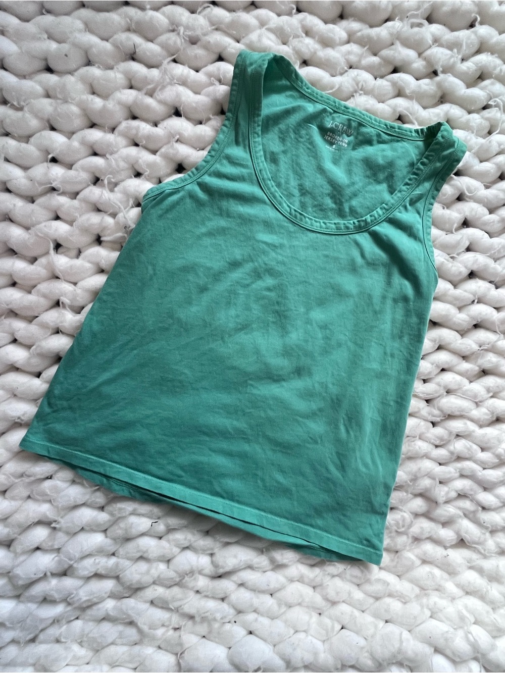 J. Crew Teal Jersey Tank Top